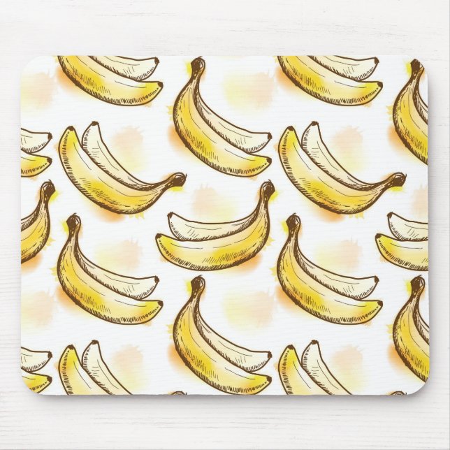 Pattern with banana mouse mat (Front)
