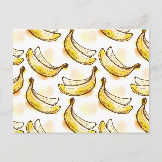 Pattern with banana postcard (Front)