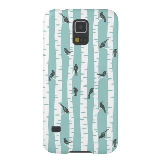 Pattern with birds and trees Case-Mate samsung galaxy case (Back)
