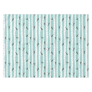 Pattern with birds and trees tablecloth