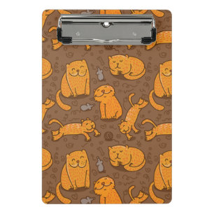 Pattern With Cats Mini Clipboard