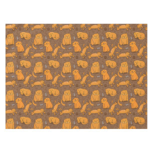Pattern With Cats Tablecloth