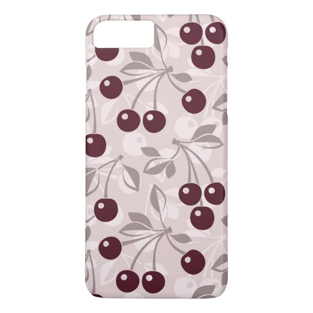 Pattern with Cherries 2 Case-Mate iPhone Case (Back)