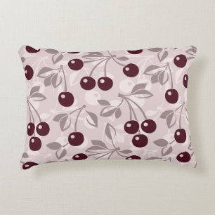 Pattern with Cherries 2 Decorative Cushion