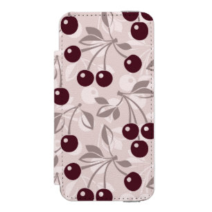 Pattern with Cherries 2 Incipio Watson™ iPhone 5 Wallet Case
