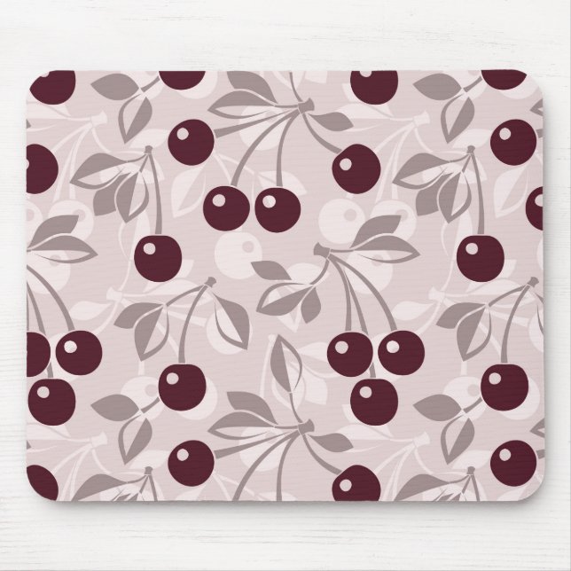 Pattern with Cherries 2 Mouse Mat (Front)
