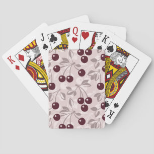 Pattern with Cherries 2 Playing Cards
