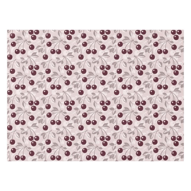Pattern with Cherries 2 Tablecloth (Front (Horizontal))