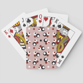 Pattern with Circles inside Circles Playing Cards