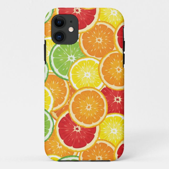 Pattern with citrus fruits Case-Mate iPhone case (Back)