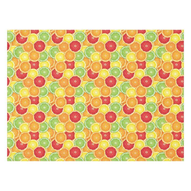 Pattern with citrus fruits tablecloth (Front (Horizontal))