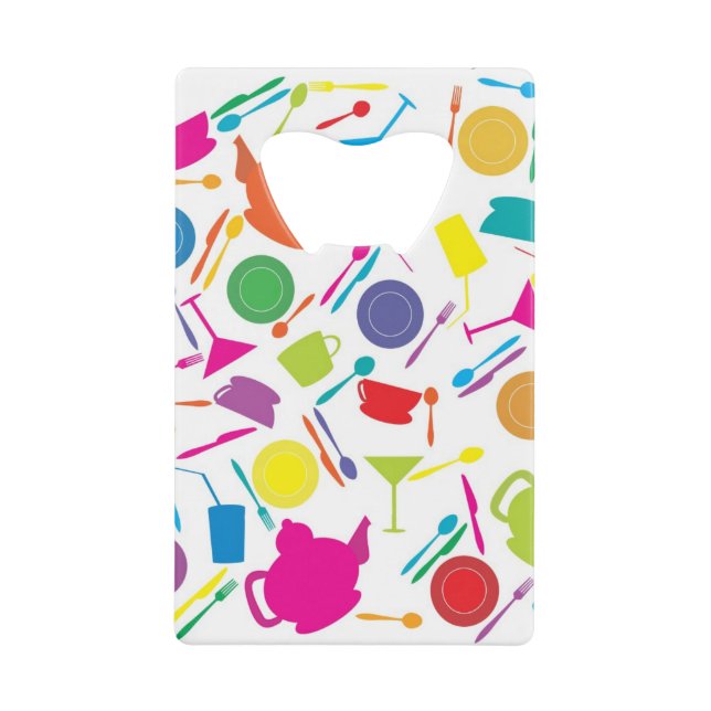 Pattern With Coloured Kitchen Stuff (Front)