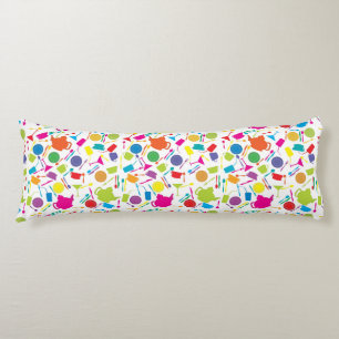 Pattern With Coloured Kitchen Stuff Body Cushion
