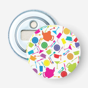 Pattern With Coloured Kitchen Stuff Bottle Opener