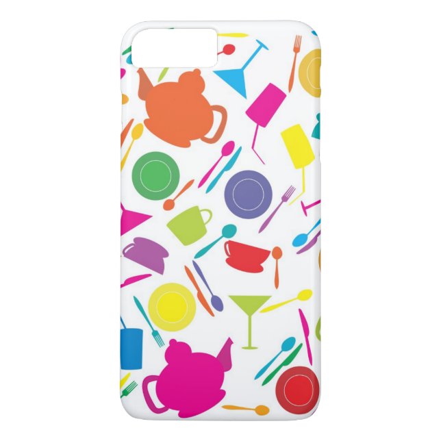 Pattern With Coloured Kitchen Stuff Case-Mate iPhone Case (Back)