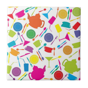 Pattern With Coloured Kitchen Stuff Tile