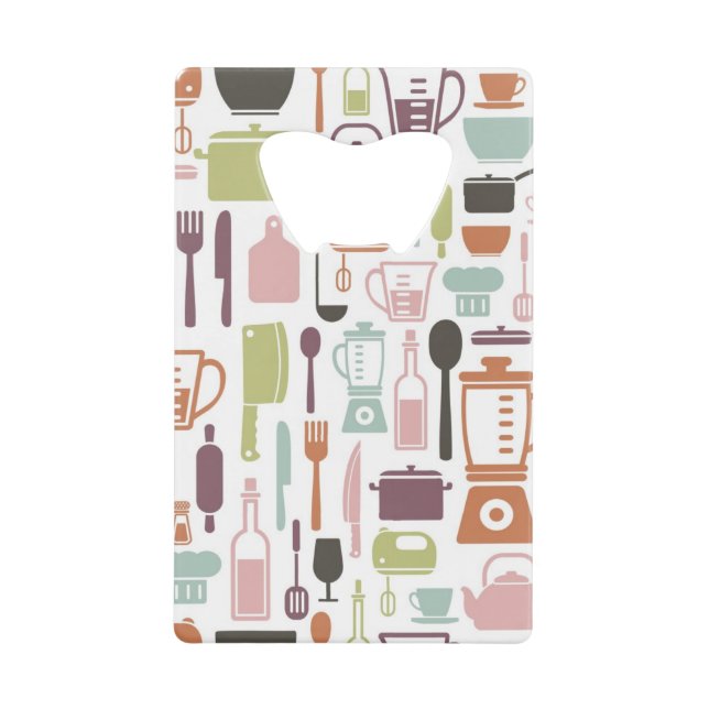 Pattern with colourful cooking icons (Front)