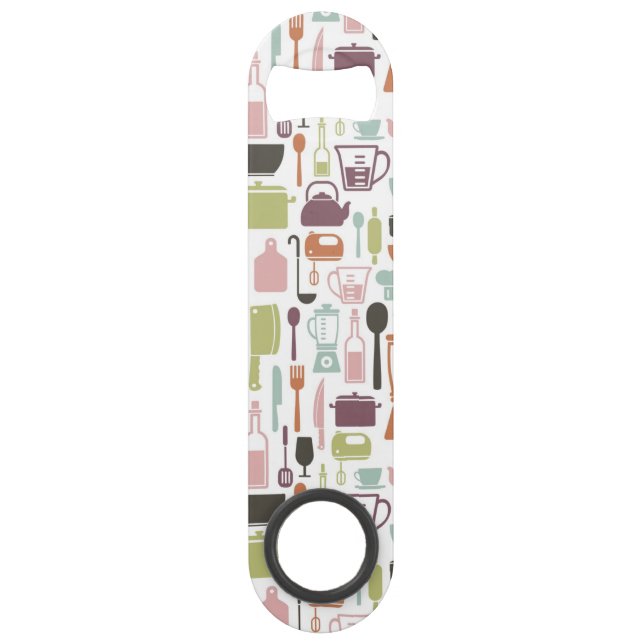 Pattern with colourful cooking icons (Front)