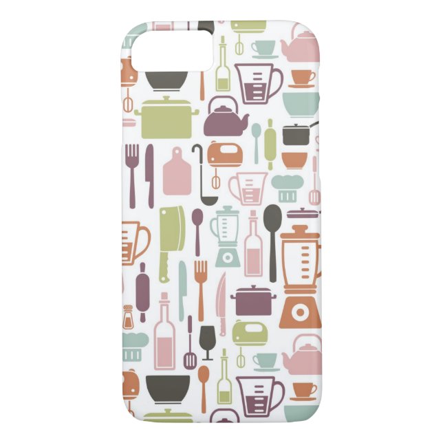 Pattern with colourful cooking icons Case-Mate iPhone case (Back)