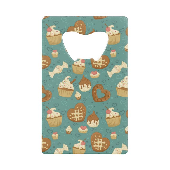 Pattern with cupcakes and candies (Front)