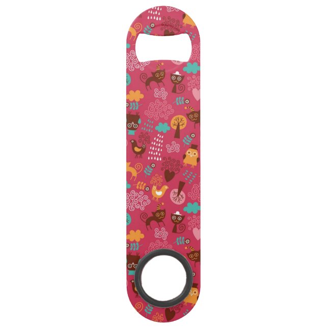 Pattern with cute birds and cats (Front)