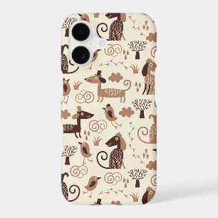 pattern with cute dogs