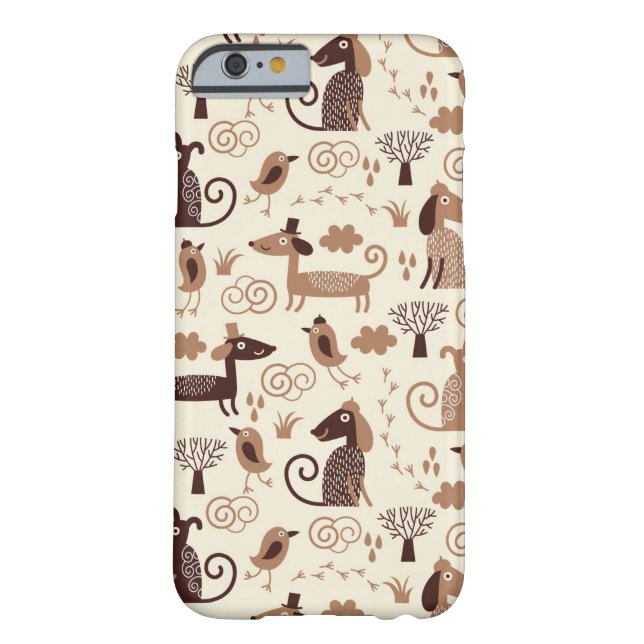 pattern with cute dogs Case-Mate iPhone case (Back)