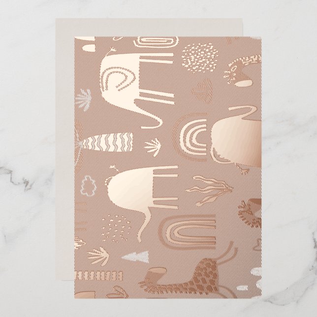 pattern with cute elephants and giraffes (Front/Back)