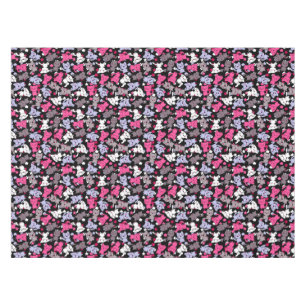 pattern with cute kawaii doodle cats 3 tablecloth