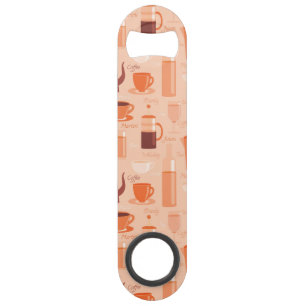 Pattern with drinks and text