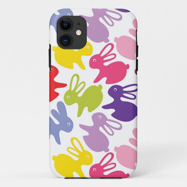 pattern with Easter rabbits Case-Mate iPhone Case (Back)