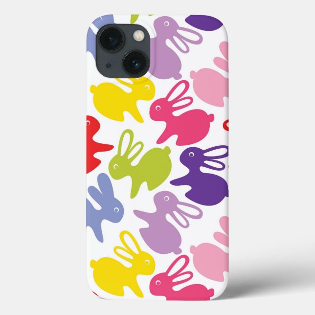 pattern with Easter rabbits Case-Mate iPhone Case (Back)