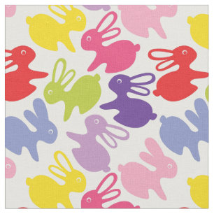 pattern with Easter rabbits Fabric