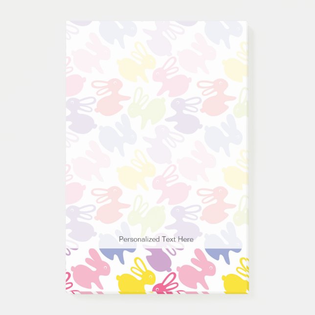 pattern with Easter rabbits Post-it Notes (Front)
