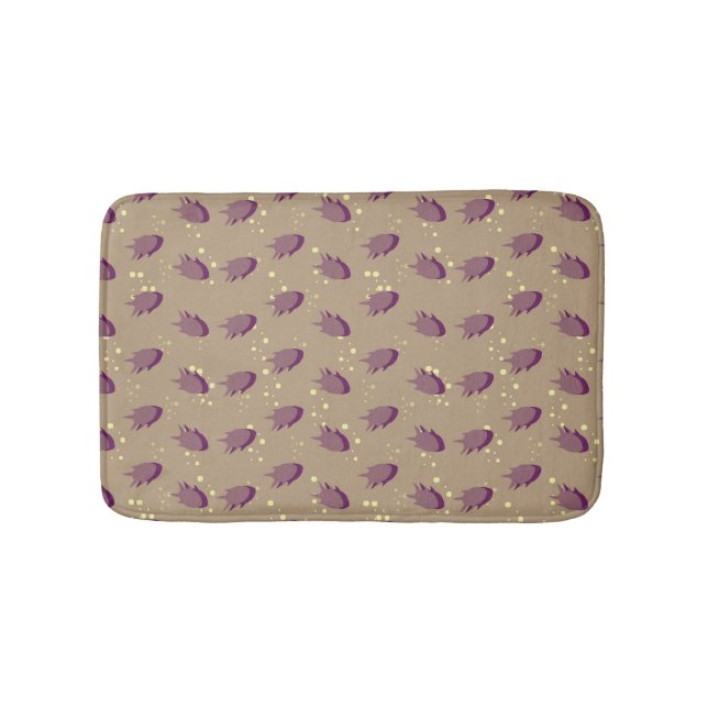 pattern with fish 2 bath mat (Front)