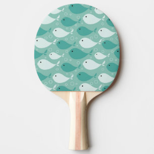 pattern with fish 2 ping pong paddle