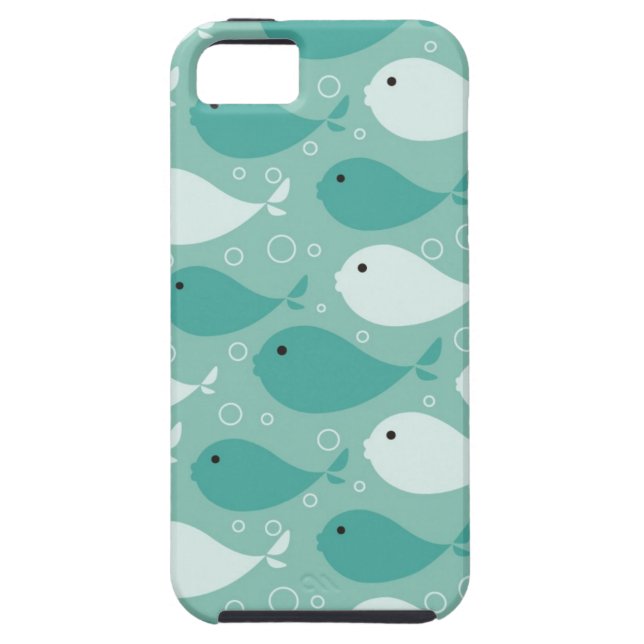pattern with fish Case-Mate iPhone case (Back)