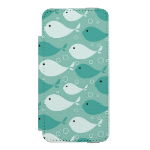 pattern with fish incipio watson™ iPhone 5 wallet case