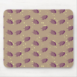 pattern with fish mouse mat