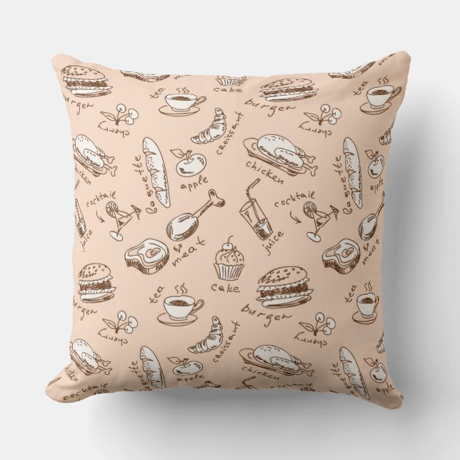 Pattern With Food Cushion (Front)