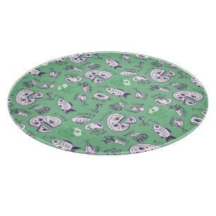 Pattern with Food Cutting Board