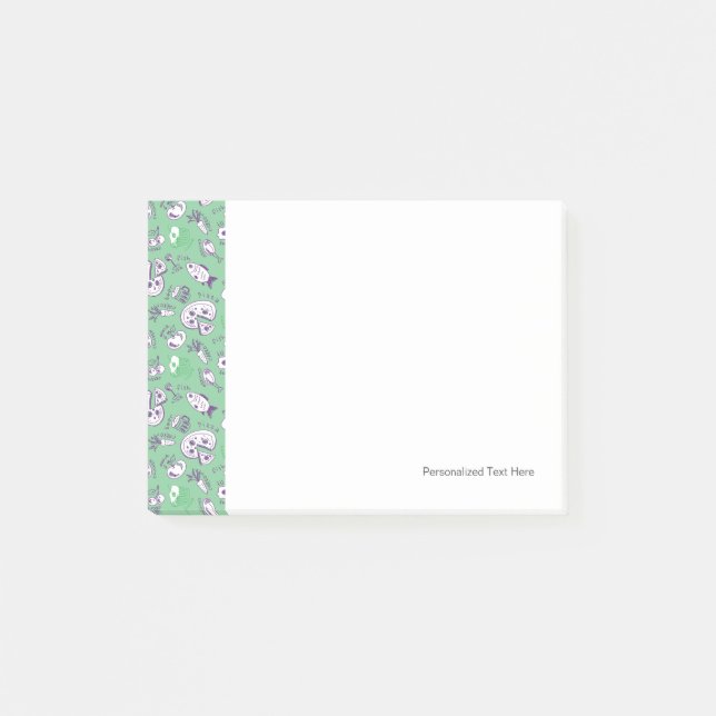 Pattern with Food Post-it Notes (Front)