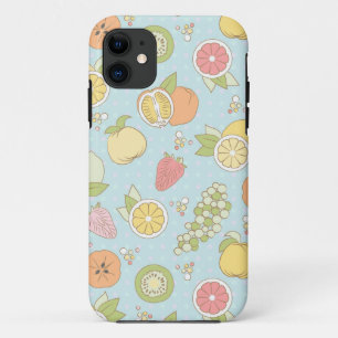 Pattern With Fruits And Berries iPhone 11 Case