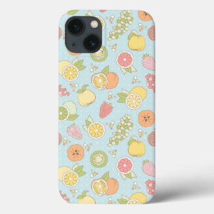 Pattern With Fruits And Berries iPhone 13 Case