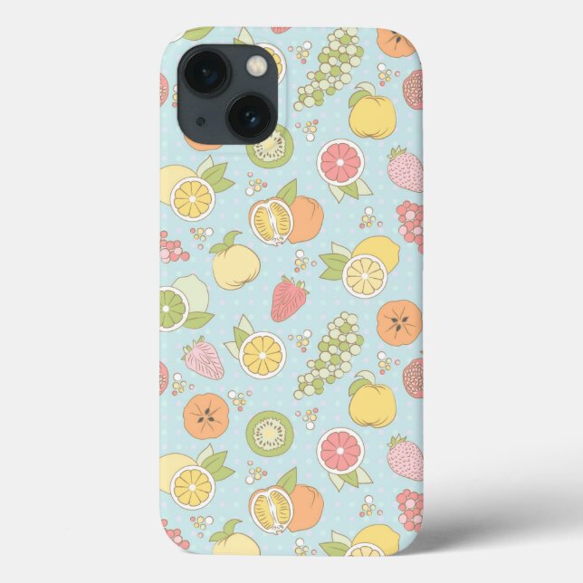 Pattern With Fruits And Berries Case-Mate iPhone Case (Back)