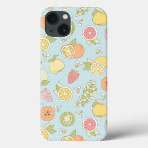 Pattern With Fruits And Berries iPhone 13 Case