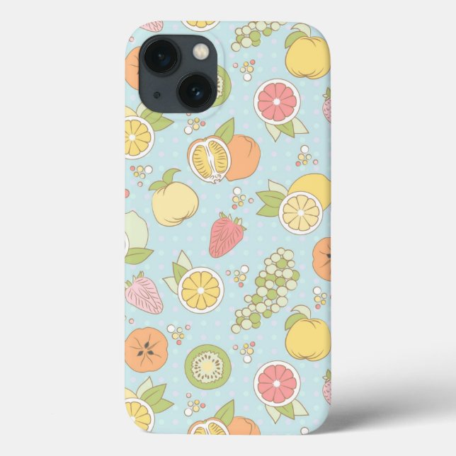 Pattern With Fruits And Berries Case-Mate iPhone Case (Back)