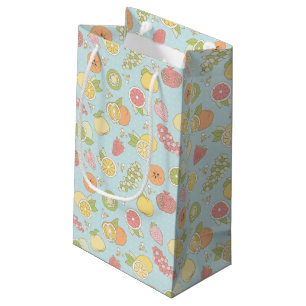 Pattern With Fruits And Berries Small Gift Bag