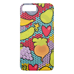 Pattern with fruits and vegetables iPhone 8 plus/7 plus case