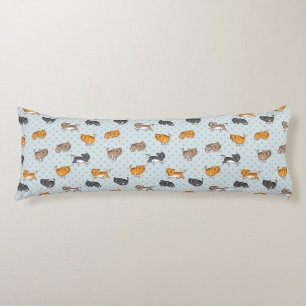 pattern with funny cats body cushion